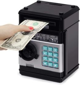 Saving Challenge Automatic Coin Storage Box, 1 Piece Modern Trendy Battery Powered Piggy Bank For Kids, Desk Number Piggy Bank Without Battery, Money