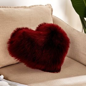 Boho Love Heart Plush Throw Pillow