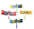 Colorful Simulated Dragonfly Figures Toy Halloween Joke Trick Kids Educational Toys, 8 Pcs