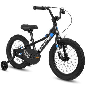 A16117 Ecarpat Kids' Bike 16 Inch Wheels, 1-Speed Boys Girls Child Bicycles For 3-4Years, With Removable Training Wheels Baby Toys, Front V Brake