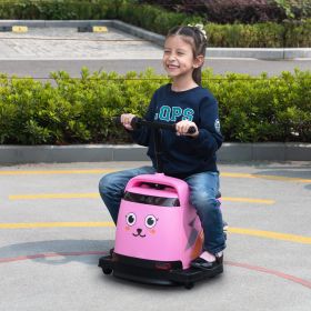 12V Kids Ride On Box, Electric Box Car with High-Low Speeds, Variable Speed Throttle, MP3, USB, Storage, Battery Powered Toy Gift for 8-12 Years Old