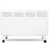 1500W Electric Utility Space Thermostat Heater, Freestanding Convector Heater For Office Desk Bedroom Home Indoor Use
