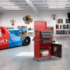 Tool Chest, 5-Drawer Rolling Tool Storage Cabinet with Detachable Top Tool Box, Liner, Universal Lockable Wheels, Adjustable Shelf, Locking Mechanism,