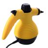 Handheld Pressurized Steam Cleaner with 9-Piece Accessory Set;  Multifunctional Steam Cleaning for Car;  Home;  Bedroom;  Chemical-Free;  Yellow