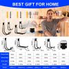 12-piece garage hook Heavy duty, utility steel garage storage hooks, wall-mounted garage hooks and organizers for organizing power tools, ladders, bul