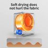6.6lbs Portable Mini Cloth Dryer Machine FCC Certificate PTC Heating Tumble Dryer Electric Control Panel,Blue Body with Black Door,120V/850W,for Home/