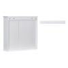 30'' Bathroom Vanity with Top Sink, Modern Bathroom Storage Cabinet with 2 Drawers and a Tip-out Drawer, Freestanding Vanity Set with Mirror Cabinet,