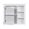 30'' Bathroom Vanity with Top Sink, Modern Bathroom Storage Cabinet with 2 Drawers and a Tip-out Drawer, Freestanding Vanity Set with Mirror Cabinet,
