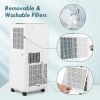 8000 BTU Portable Air Conditioner with Remote Control and LED Digital Display
