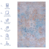 Naar 5x8 Area Rugs for Living Room, Washable Rug, Low-Pile, Non-Slip, Non-Shedding, Foldable, Kid & Pet Friendly - Area Rugs for living room, bedroom,