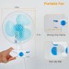 Clip On Fan 2 Speeds Quiet Clamp Fan Adjustable Tilt Auto Shaking Fan Wall Mount Personal Fan