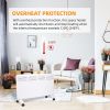 1500W Electric Utility Space Thermostat Heater, Freestanding Convector Heater For Office Desk Bedroom Home Indoor Use