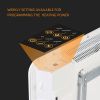 1500W Electric Utility Space Thermostat Heater, Freestanding Convector Heater For Office Desk Bedroom Home Indoor Use