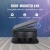 VEVOR Solar Attic Fan, 40 W, 1230 CFM Large Air Flow Solar Roof Vent Fan, Low Noise and Weatherproof with 110V Smart Adapter, Ideal for Home, Greenhou