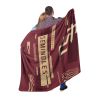 FLORIDA STATE OFFICIAL NCAA "Digitize" Raschel Throw Blanket; 60" x 80"