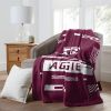 TEXAS A&M OFFICIAL NCAA "Digitize" Raschel Throw Blanket; 60" x 80"