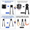 12-piece garage hook Heavy duty, utility steel garage storage hooks, wall-mounted garage hooks and organizers for organizing power tools, ladders, bul