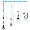 Electric Spin Scrubber Cordless Rechargeable Telescopic Cleaning Brush 8 Replaceable Heads 2 Speed Adjustable Extension Arm Bathroom Tub Tile Floor