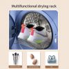 6.6lbs Portable Mini Cloth Dryer Machine FCC Certificate PTC Heating Tumble Dryer Electric Control Panel,Blue Body with Black Door,120V/850W,for Home/