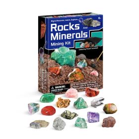Gemstone Dig Kit DIY Activity   STEM Educational Science Toys   Excavate 5 Real Crystals STEM Educational Toys Science Kits Rock And Geology Party Fav