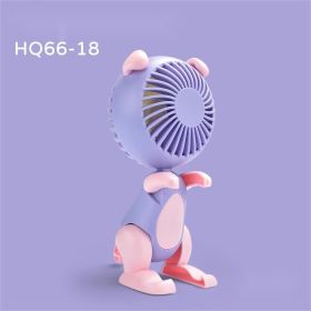1pc Mini Handheld Fan; USB Desk Fan Small Personal Portable Fan 3 Speeds Adjustable Can Be Used As Phone Holder Personal Fan For Outdoor Travel Home A (Color: Purple)