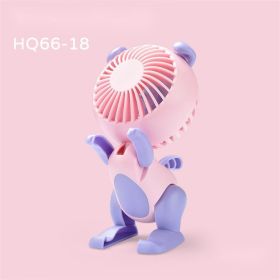 1pc Mini Handheld Fan; USB Desk Fan Small Personal Portable Fan 3 Speeds Adjustable Can Be Used As Phone Holder Personal Fan For Outdoor Travel Home A (Color: Pink)