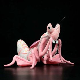 Lifelike Mantis Plush Toys Stuffed Animals Toy For Kids (Color: Pink)
